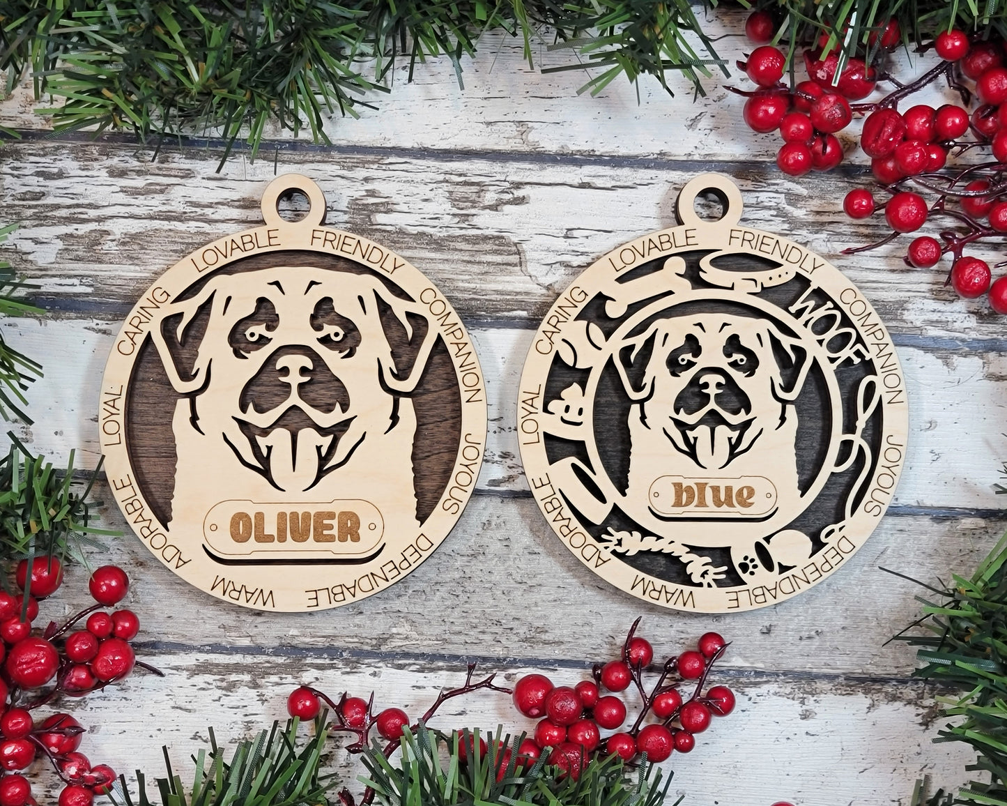 Customisable Adorable Dog Ornaments