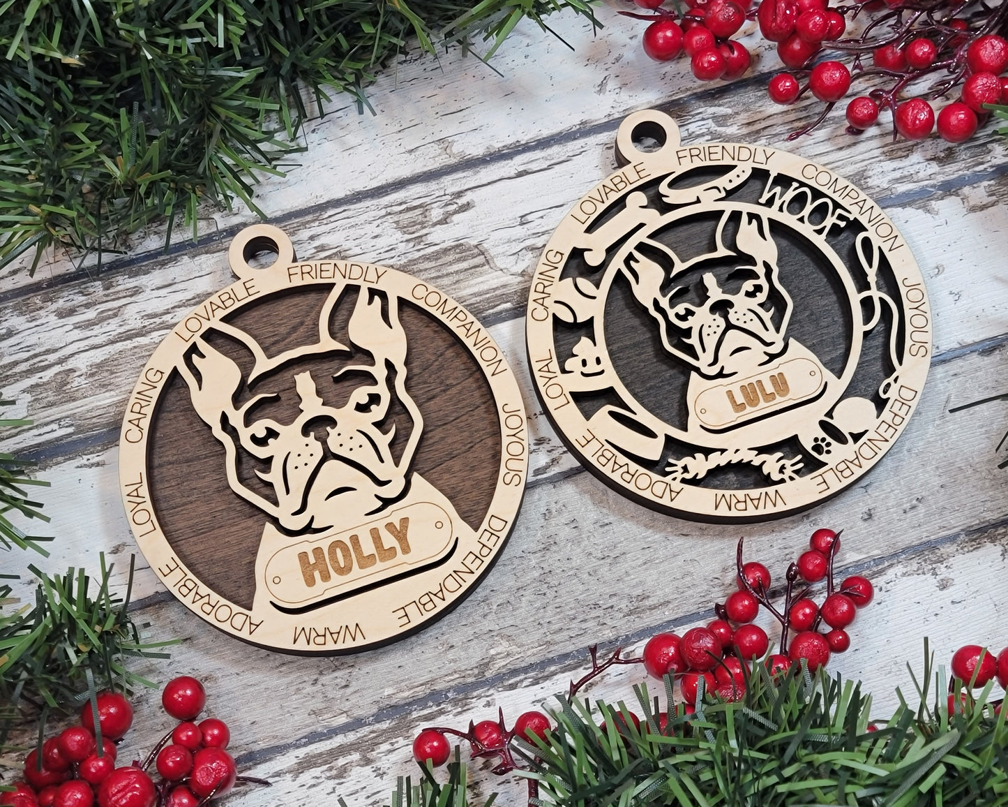 Customisable Adorable Dog Ornaments