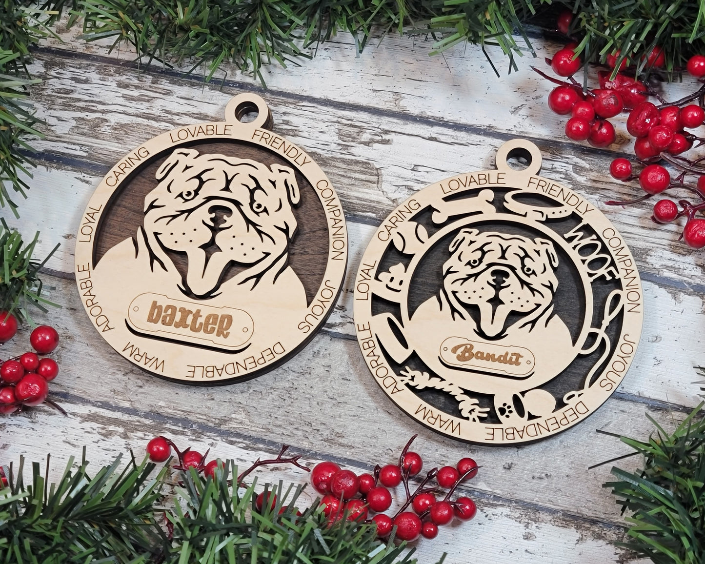 Customisable Adorable Dog Ornaments