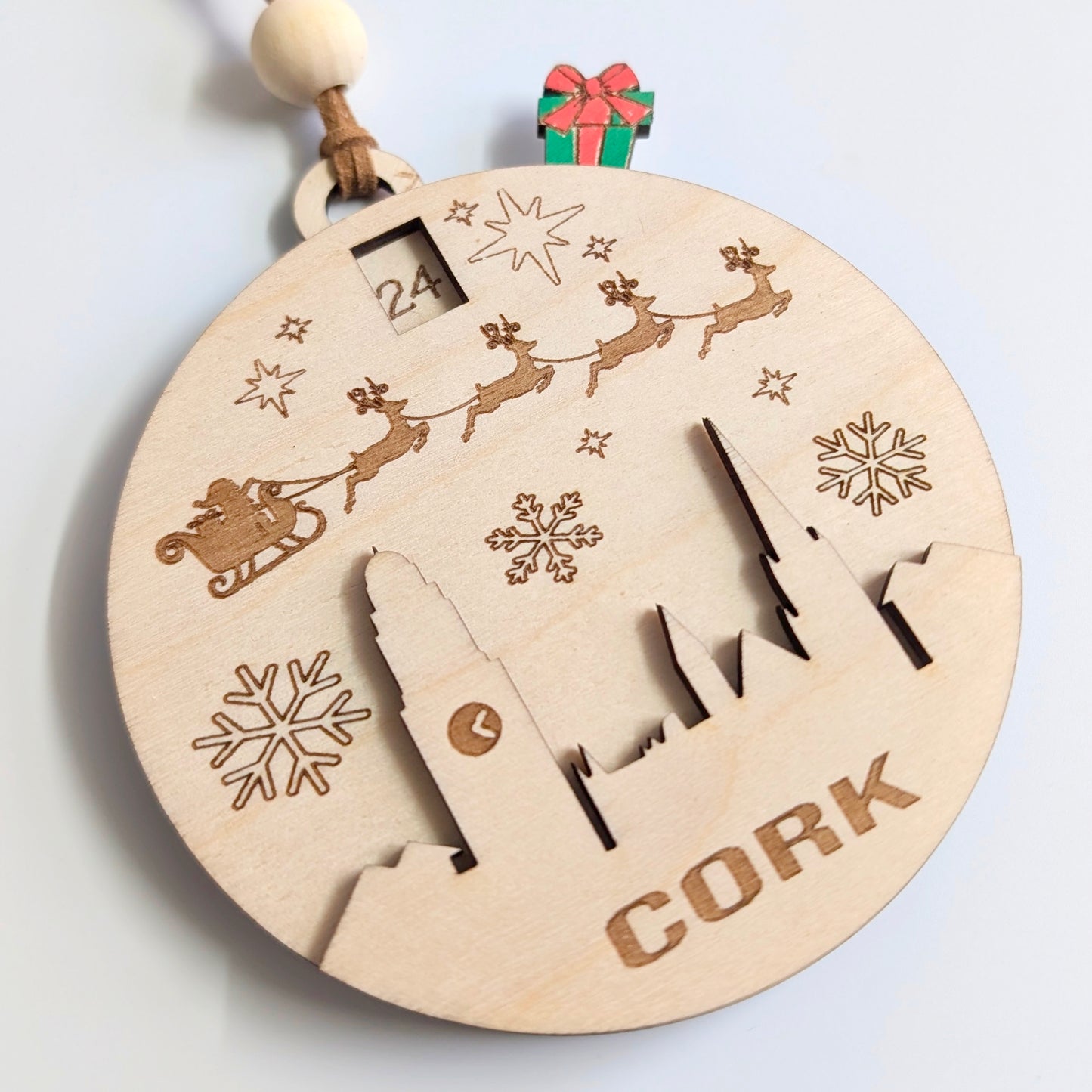 Cork City Christmas Countdown Ornament