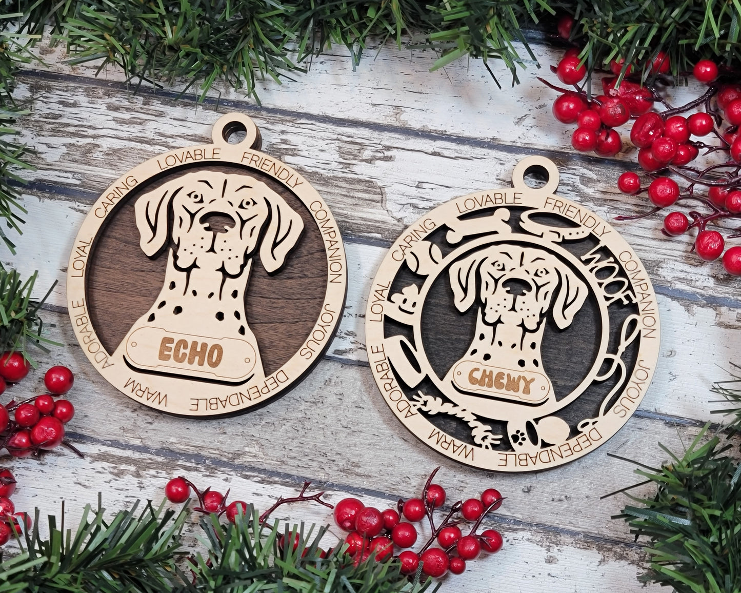 Customisable Adorable Dog Ornaments