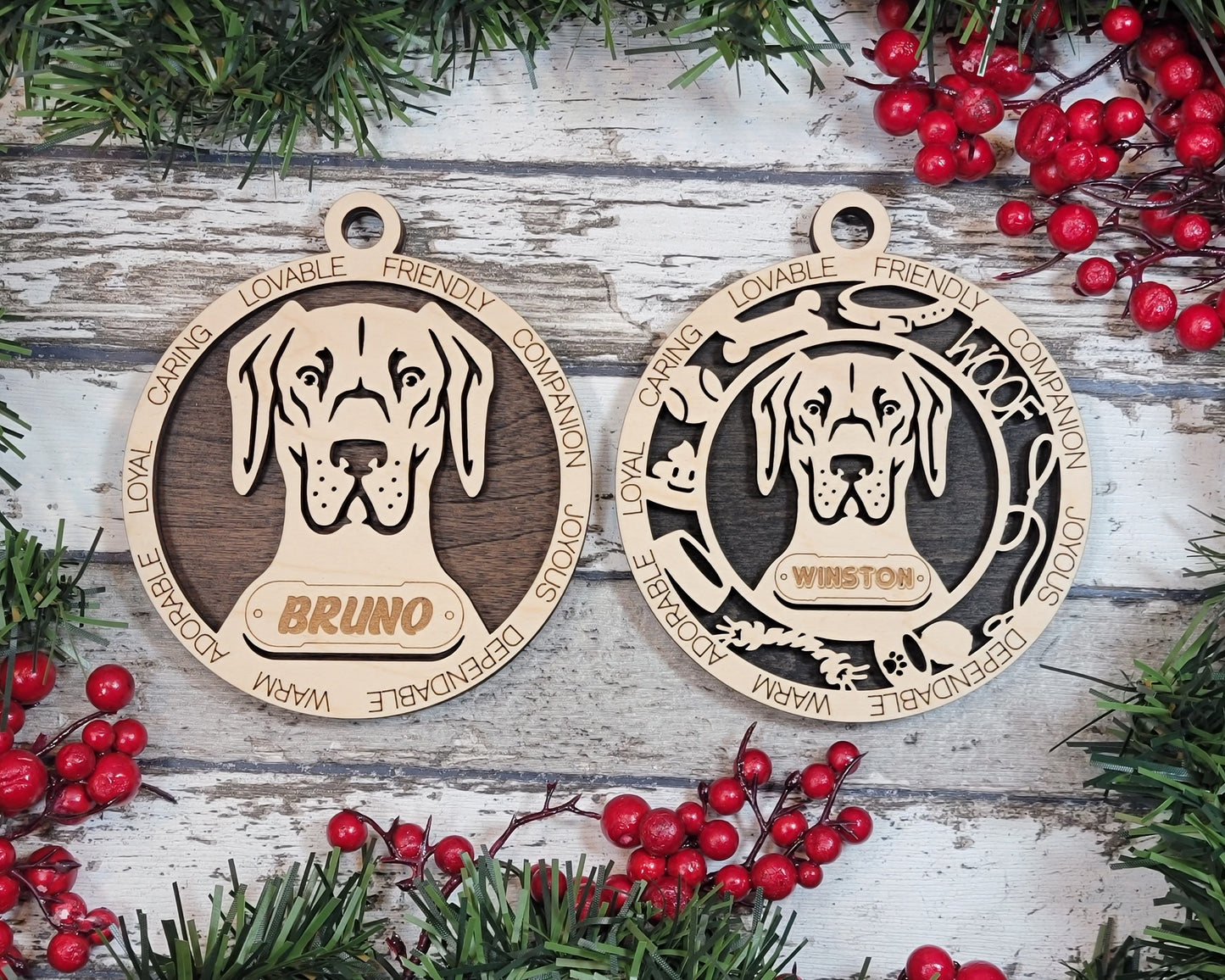 Customisable Adorable Dog Ornaments