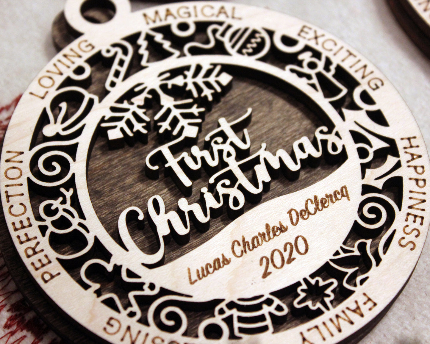 Personalised First Christmas Christmas Tree Ornament Gift