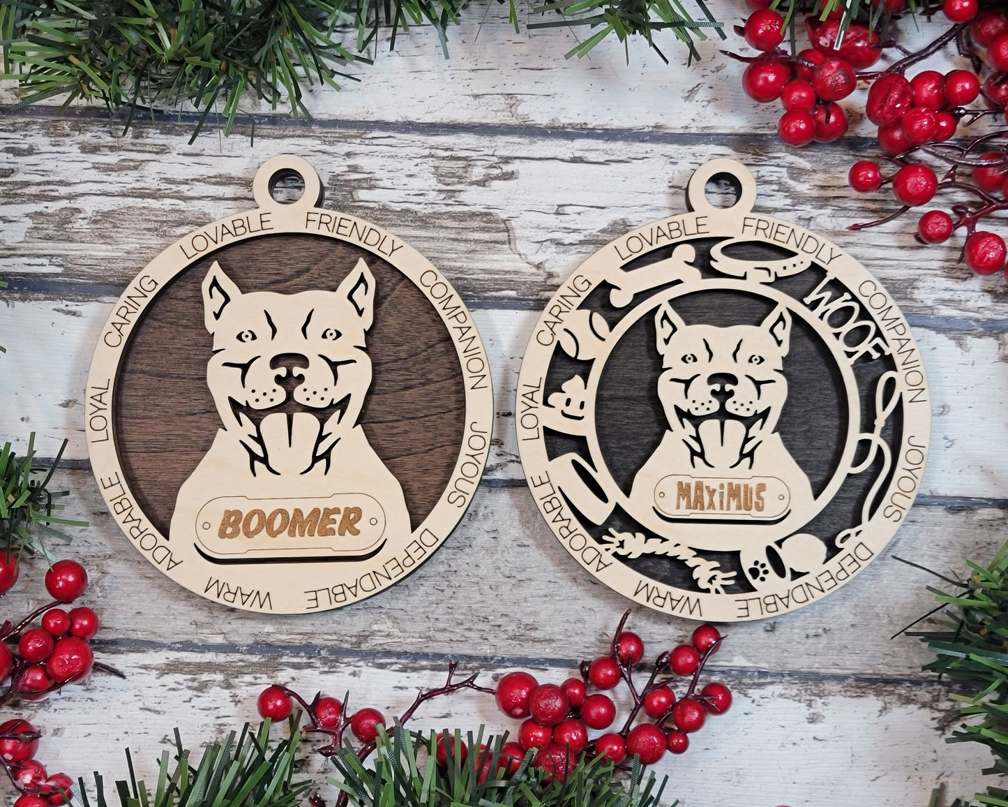 Customisable Adorable Dog Ornaments