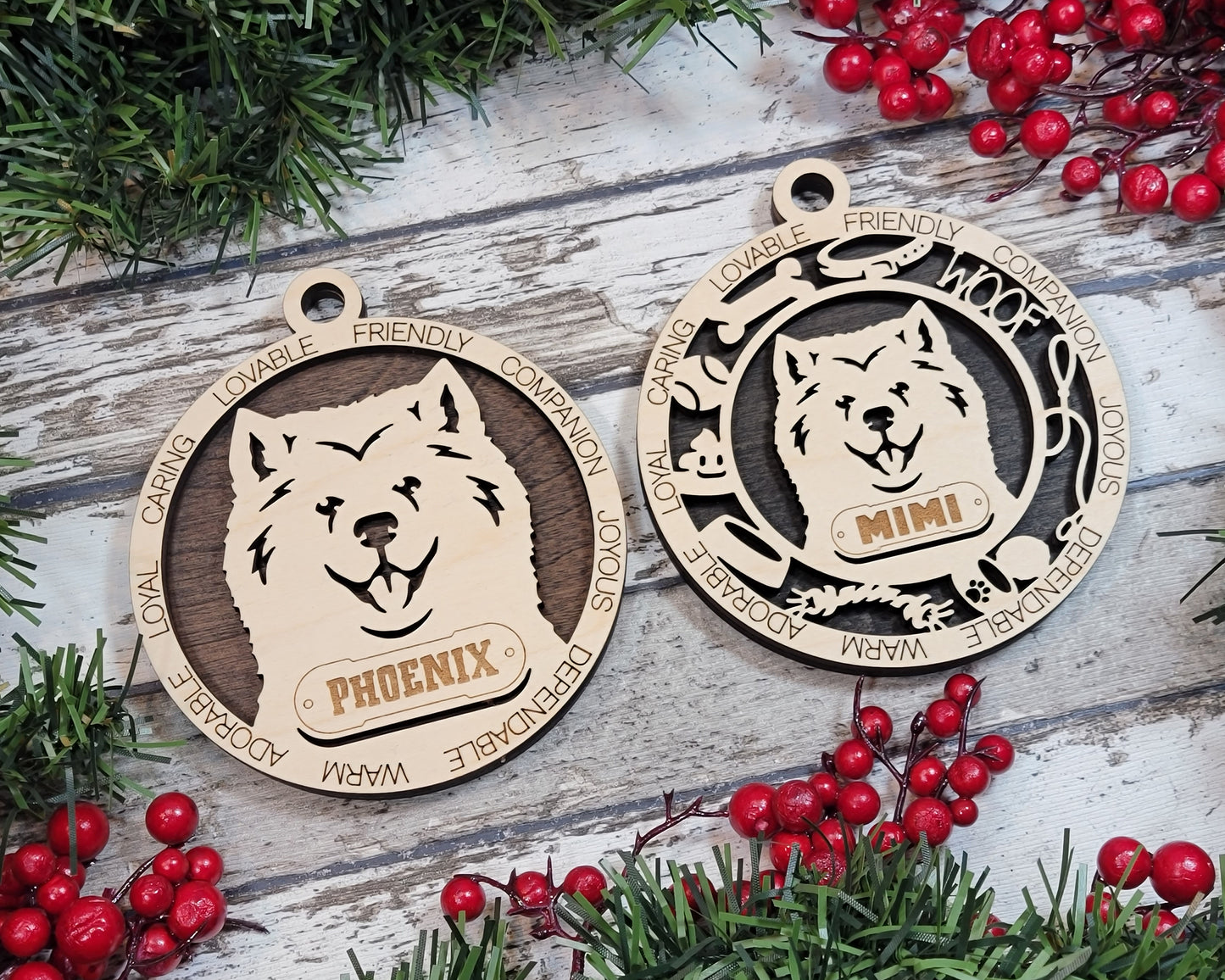 Customisable Adorable Dog Ornaments