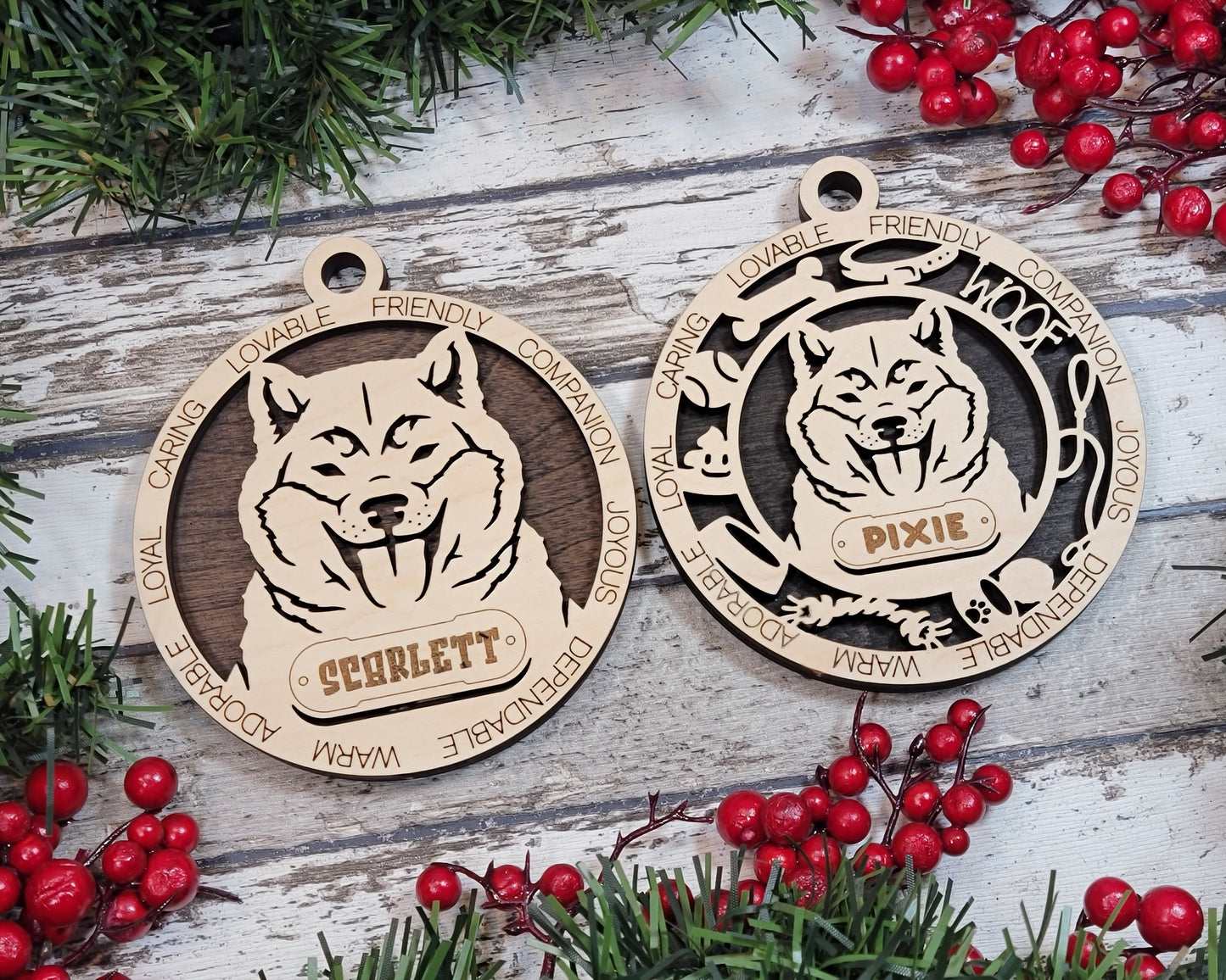 Customisable Adorable Dog Ornaments