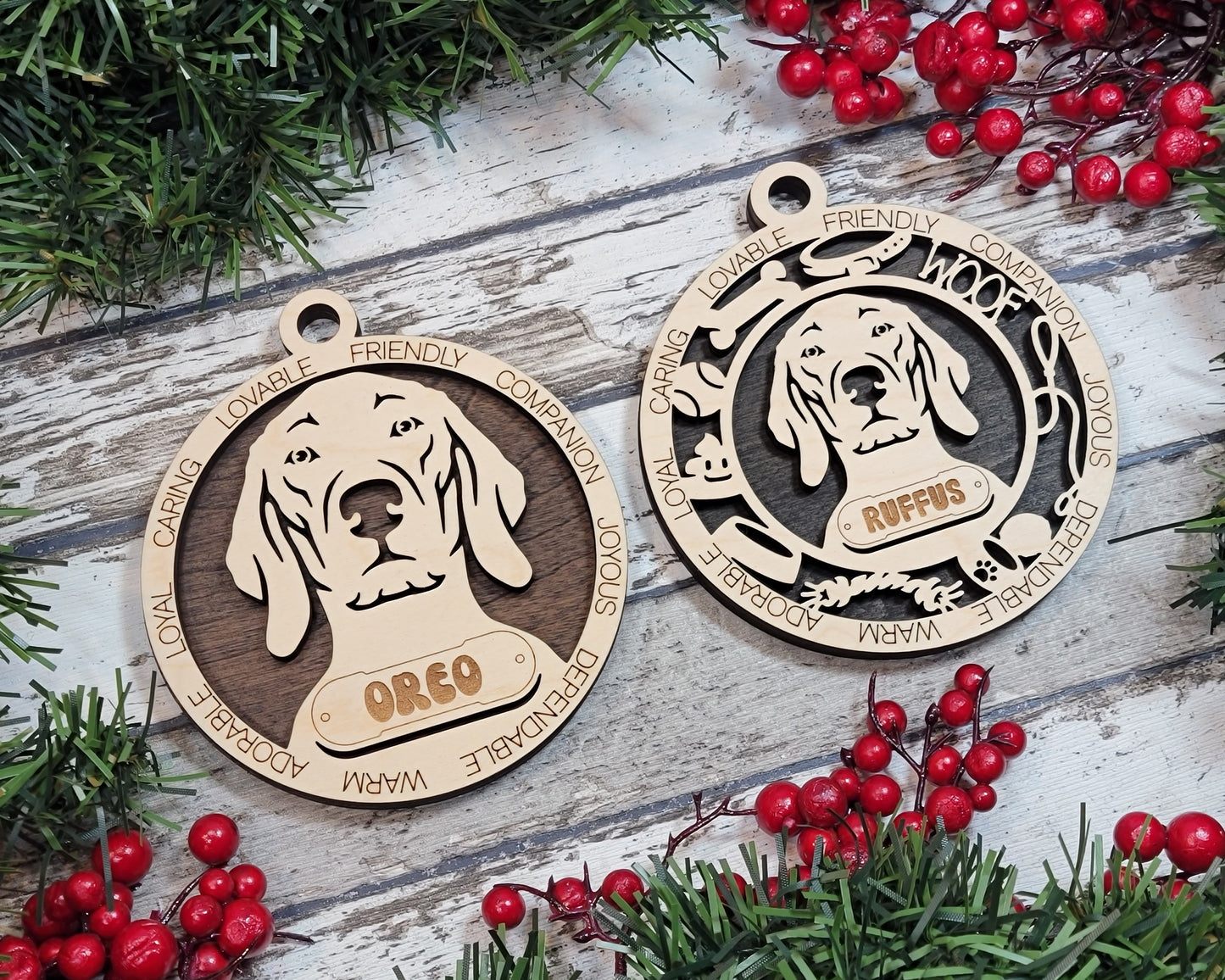 Customisable Vizsla Dog Ornaments