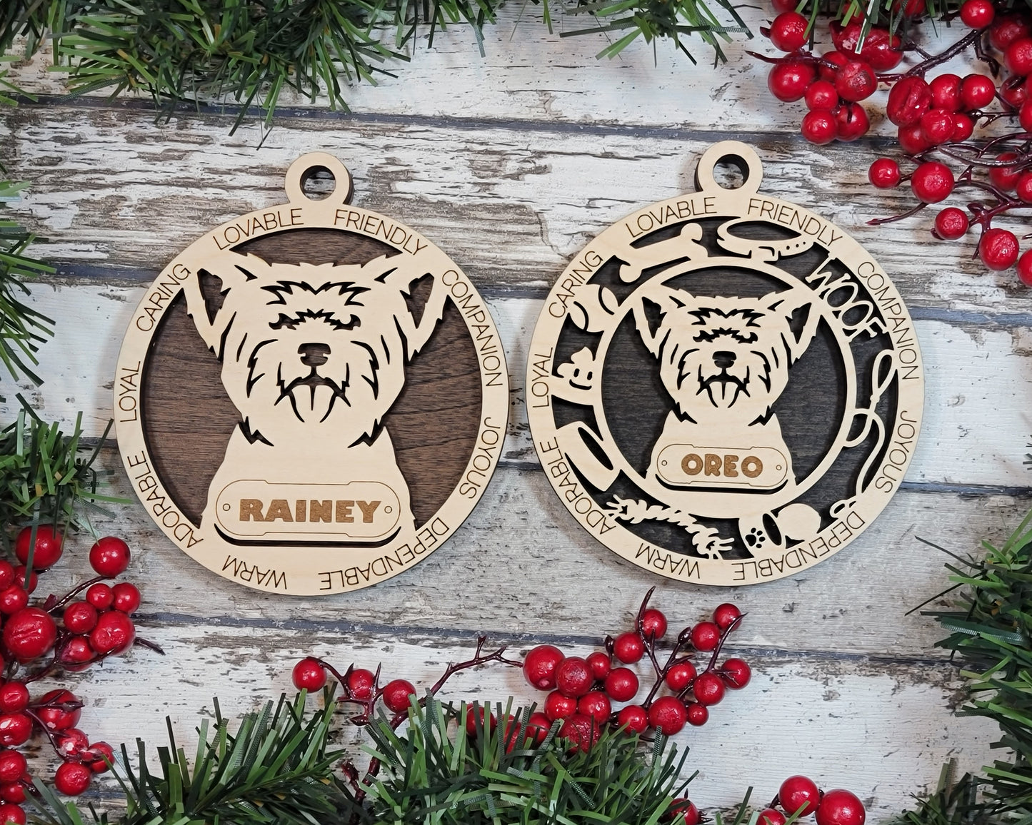 Yorkshire Terrier Christmas Ornament