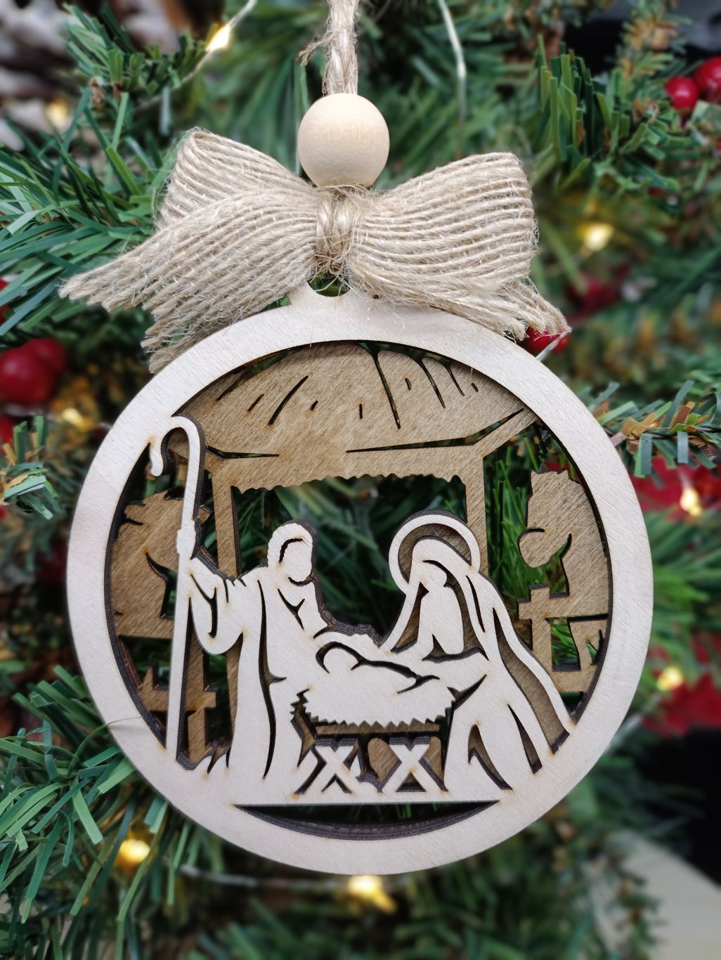 A baby was born - Christmas Story Ornament