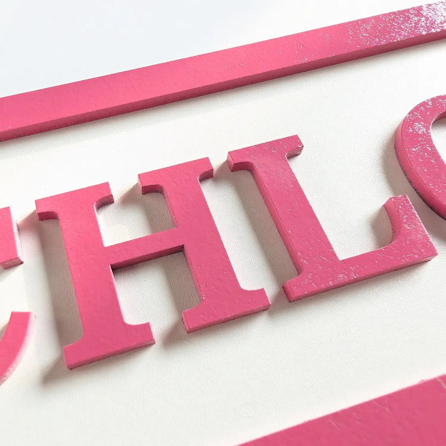layered name sign