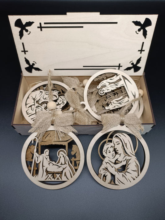 Christmas Story Holy Ornaments and storage box