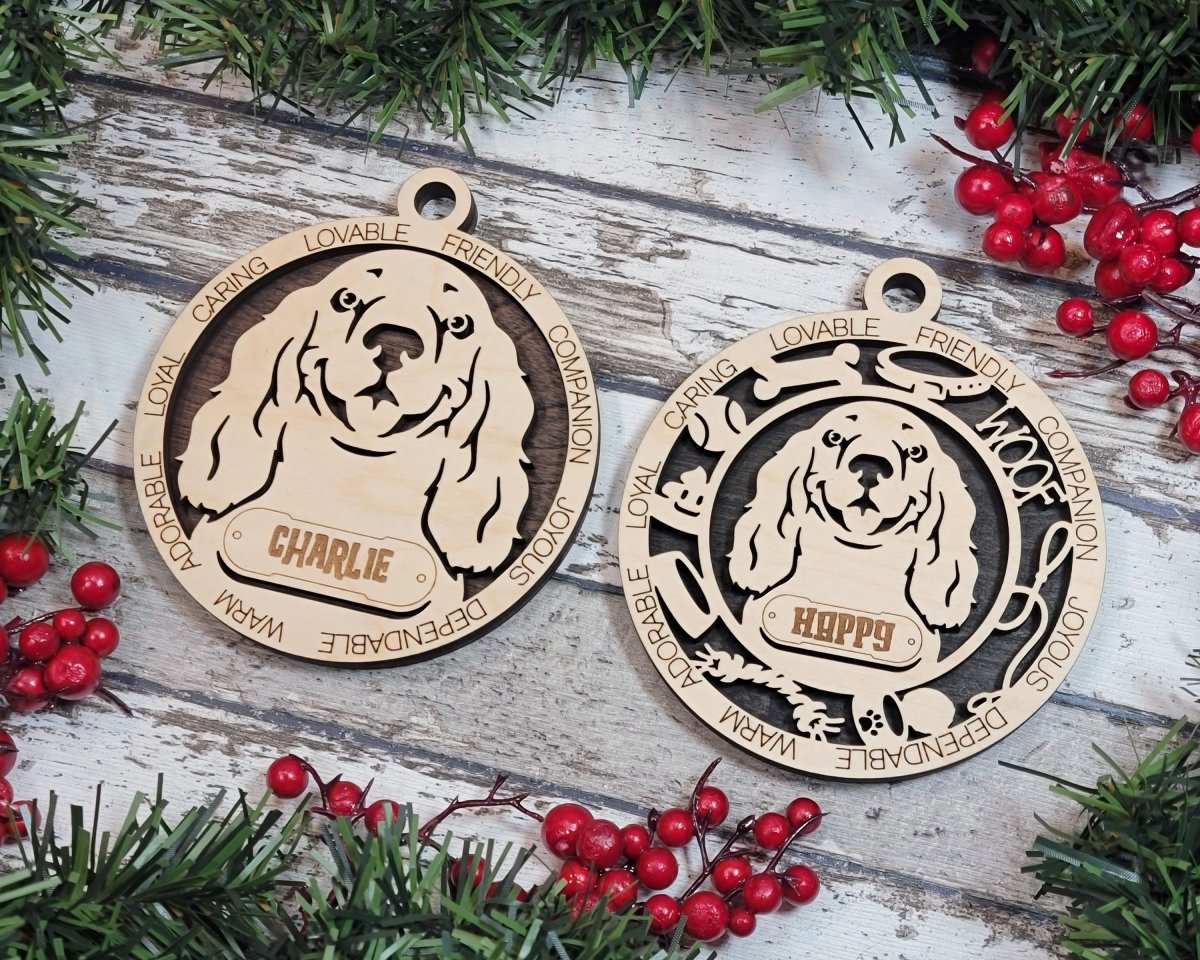 Customisable Adorable Dog Ornaments