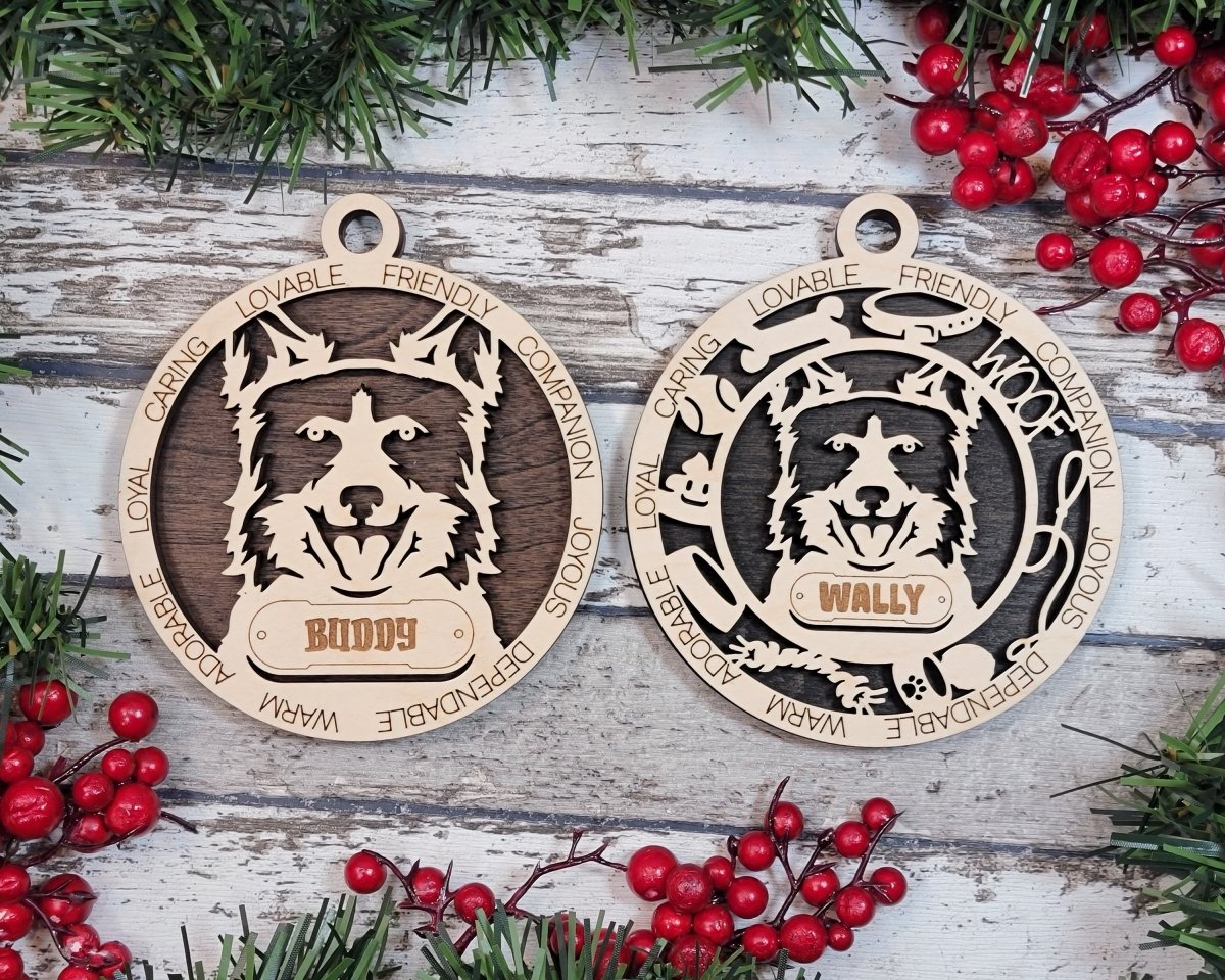 Customisable Adorable Dog Breed Ornaments