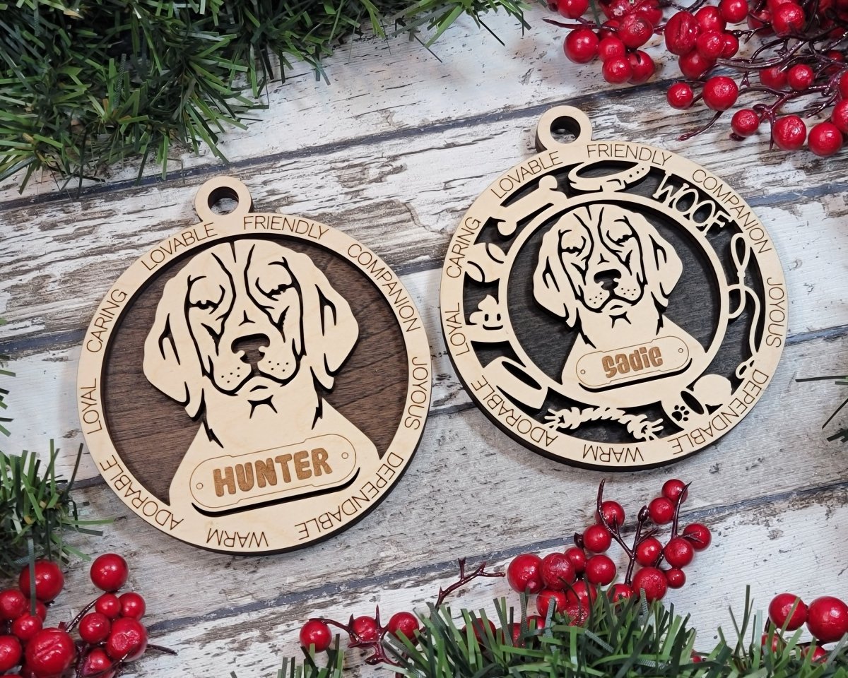 Customisable Adorable Dog Breed Ornaments
