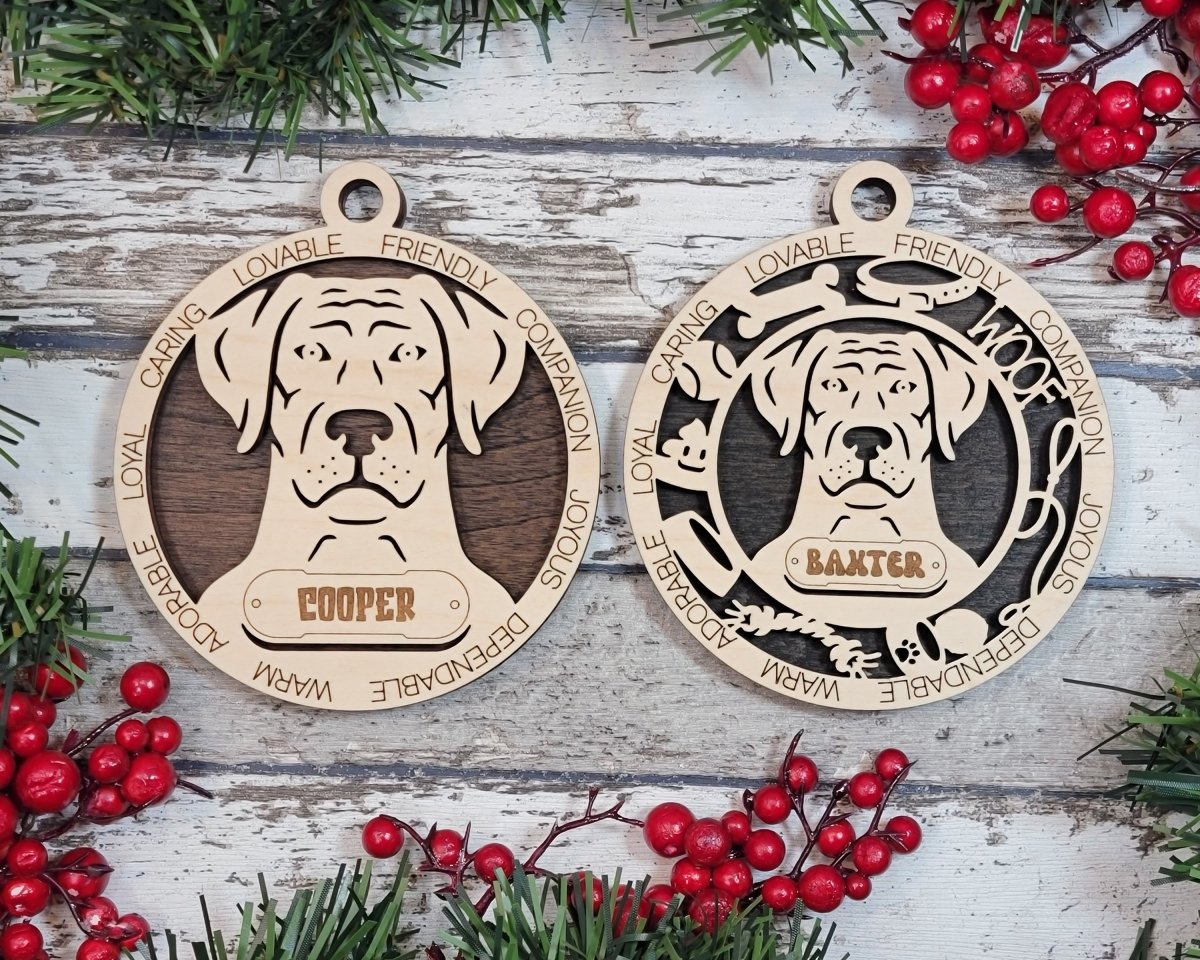 Customisable Adorable Dog Breed Ornaments