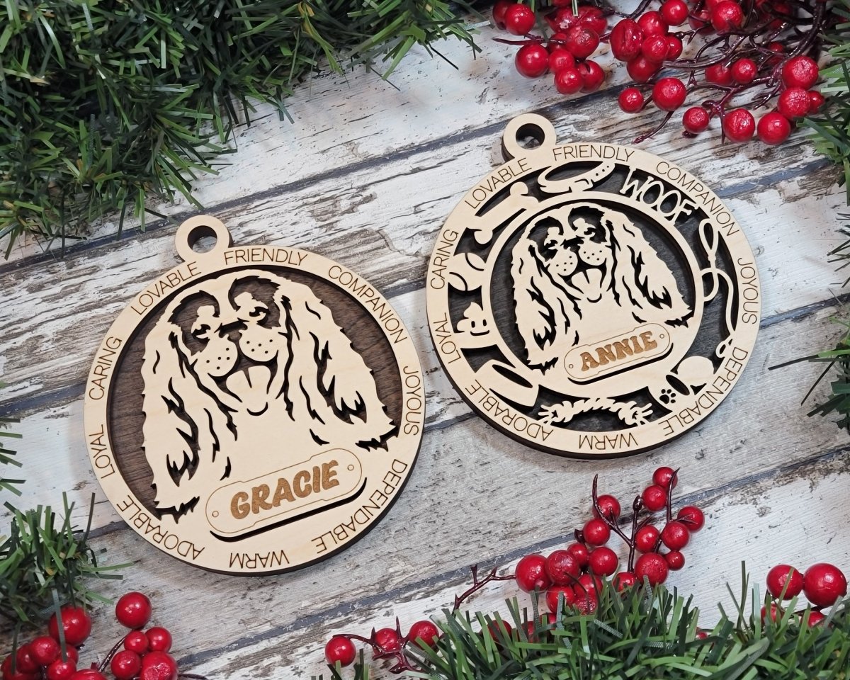 Customisable Adorable Dog Breed Ornaments