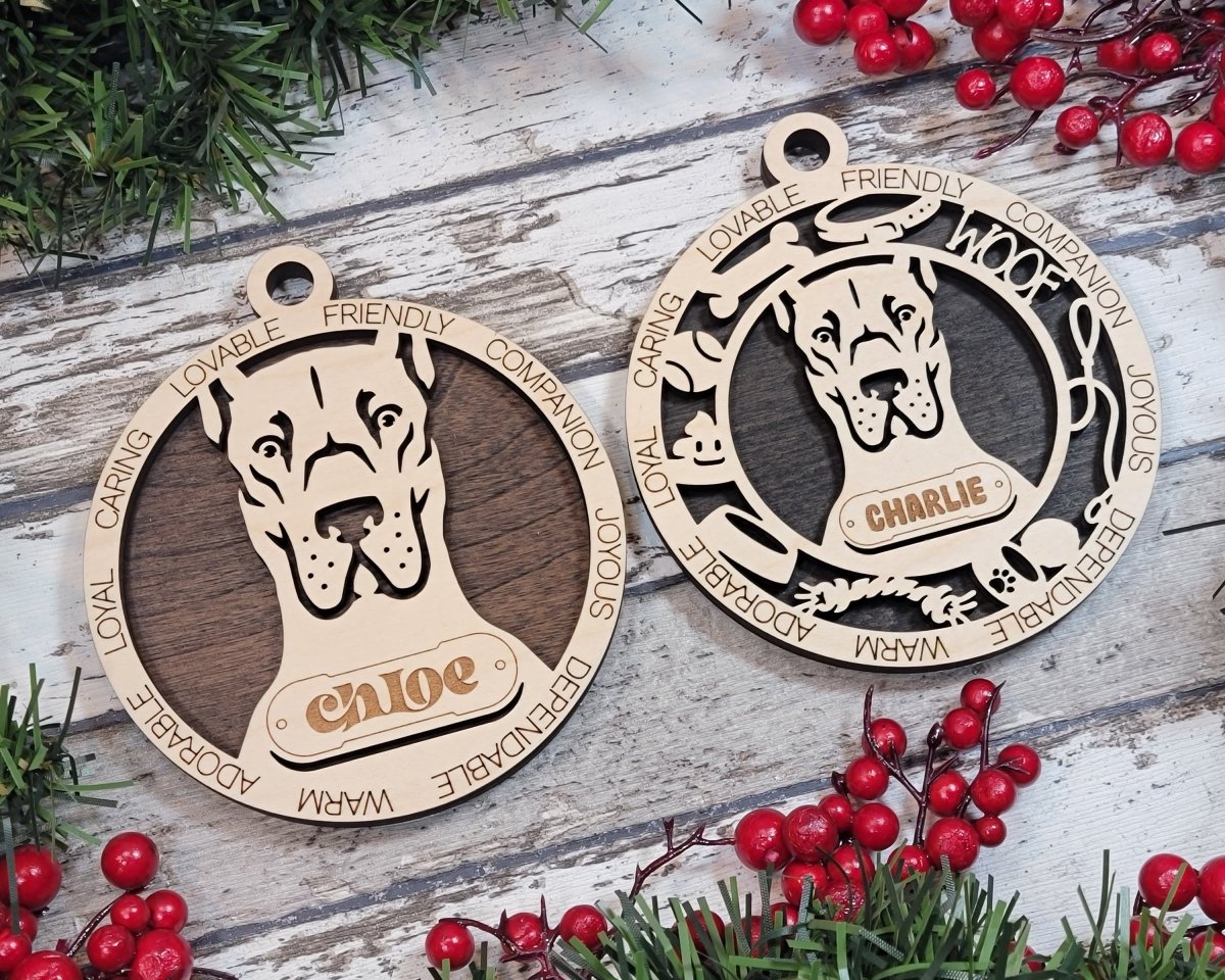 Customisable Adorable Dog Breed Ornaments