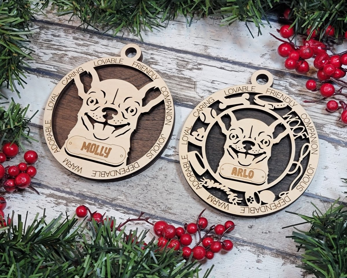 Customisable Adorable Dog Ornaments