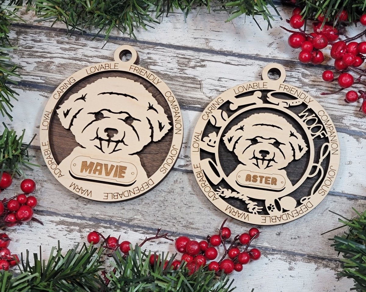 Customisable Adorable Dog Ornaments