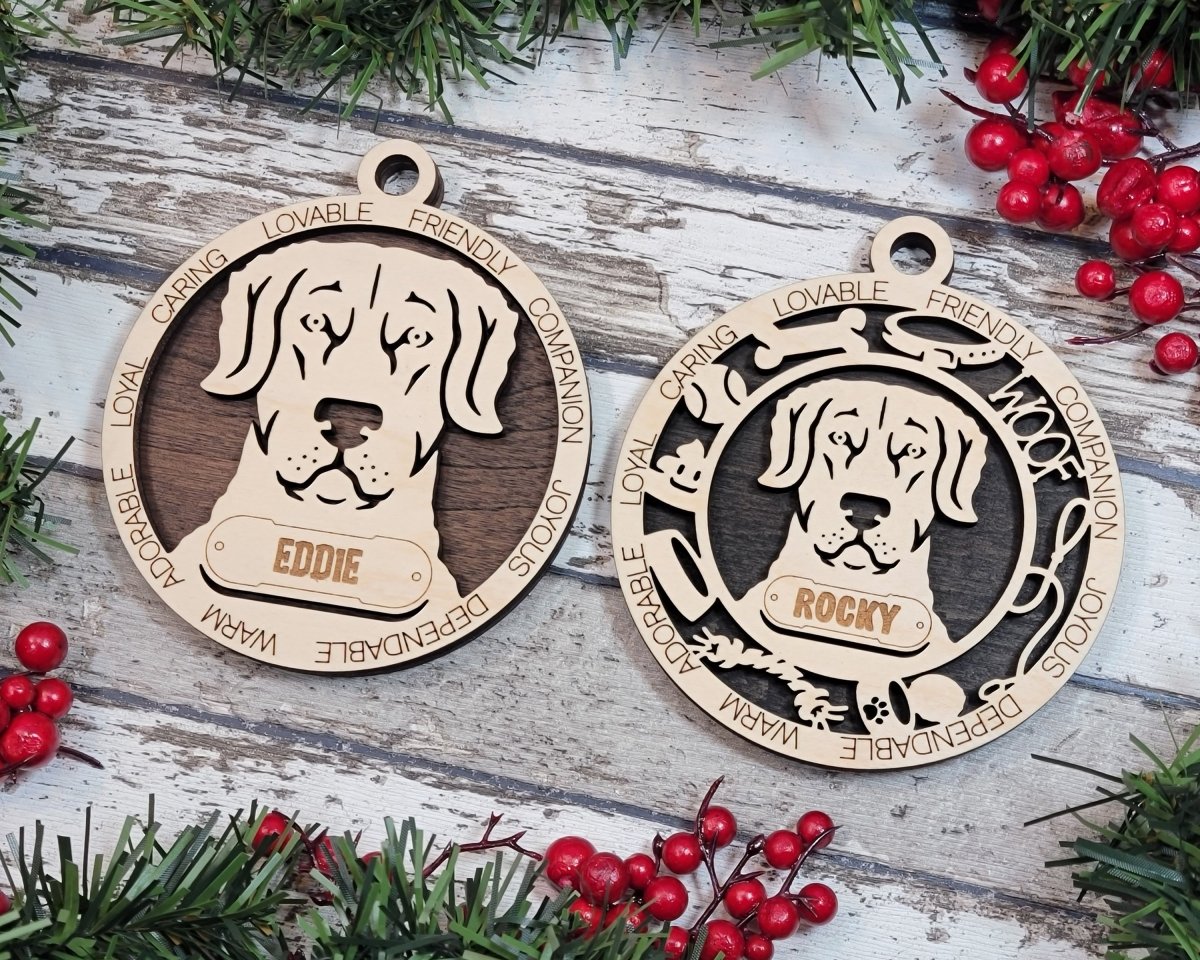 Customisable Adorable Dog Breed Ornaments