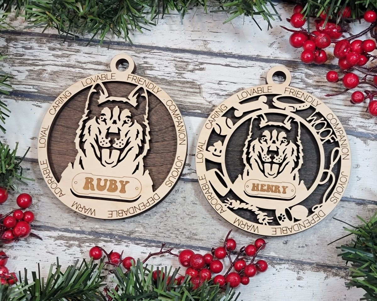 Customisable Adorable Dog Breed Ornaments