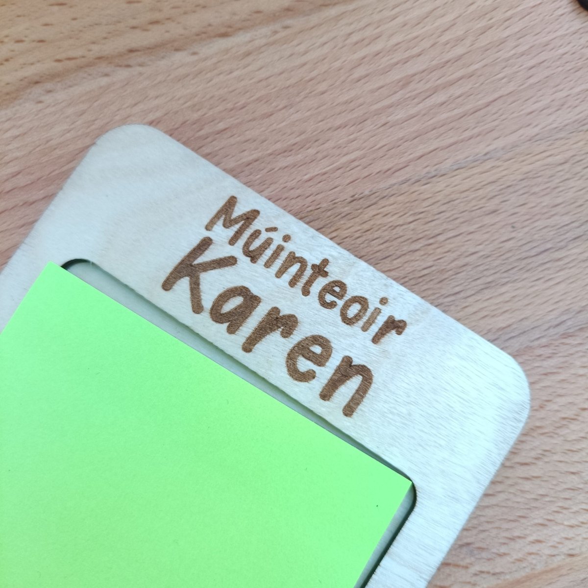 Teacher Gift, Post it sticky note holder