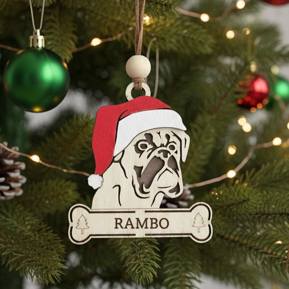 Christmas tree ornament dog