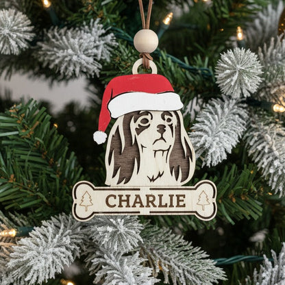 Dog christmas tree ornament