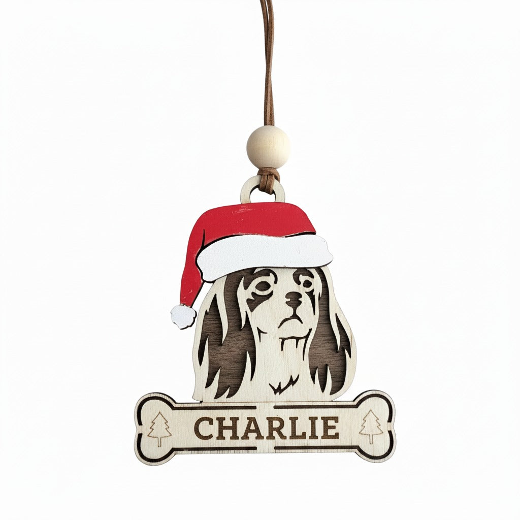 Cavalier King Charles Christmas tree ornament
