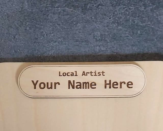 enhance your displays with customisable engraved plaques