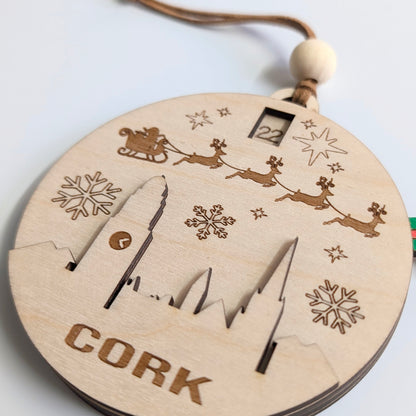 Cork City Christmas Countdown Ornament
