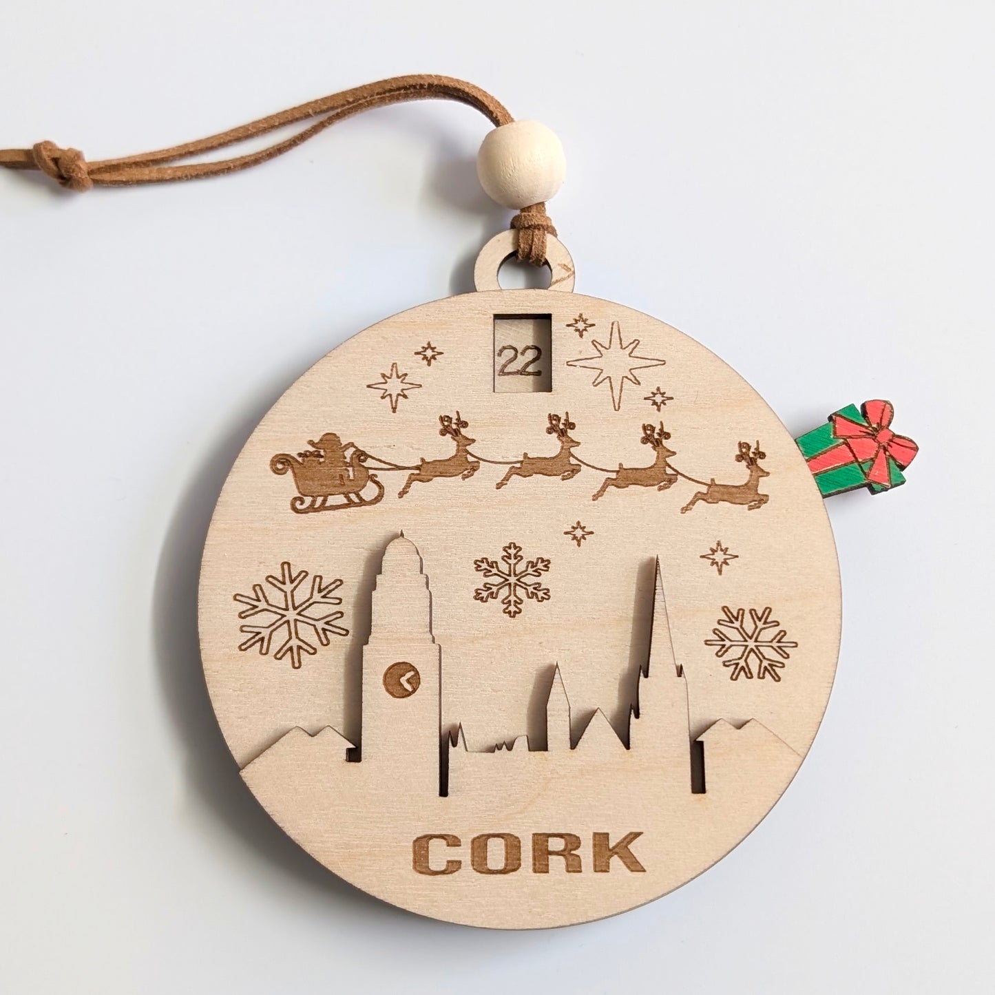 Cork City Christmas Countdown Ornament
