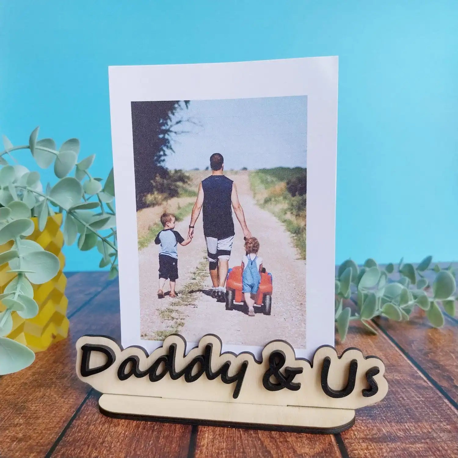 father photo stand gift