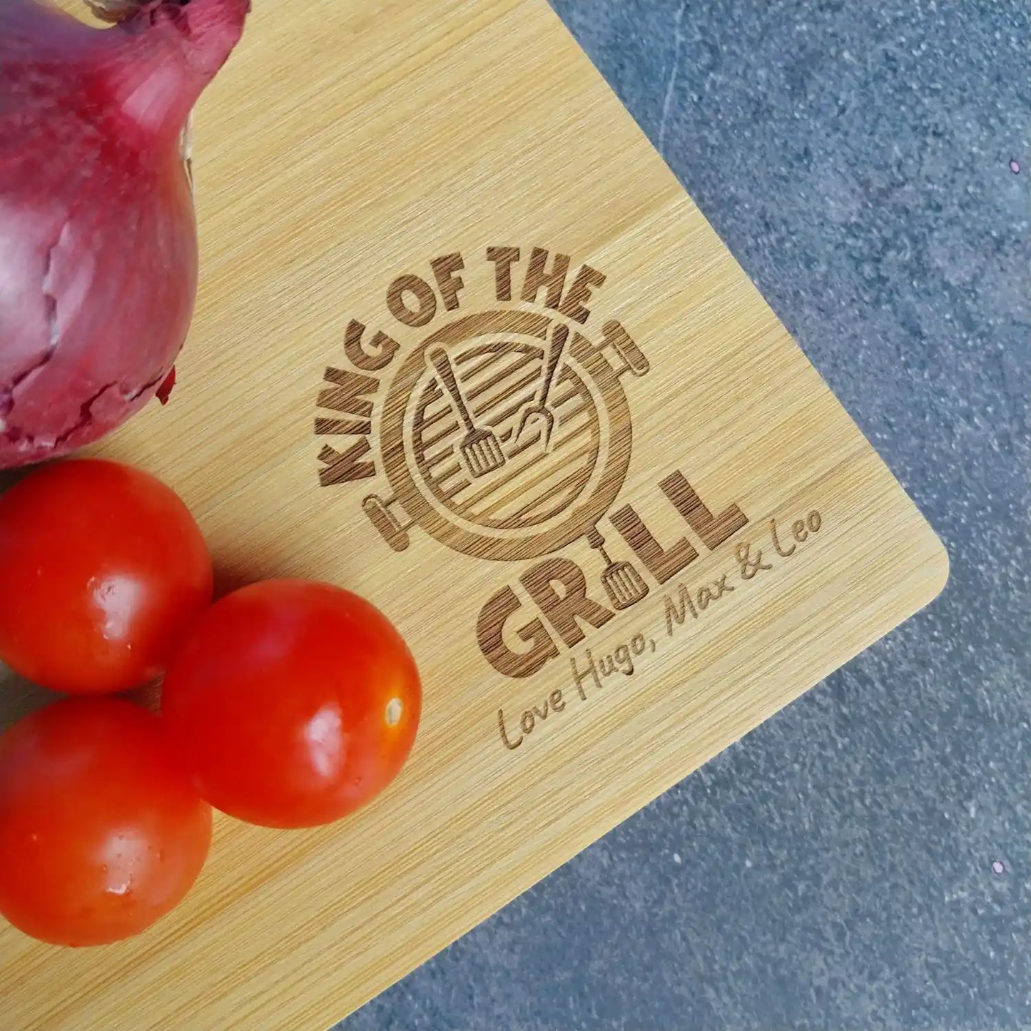 personalised bbq chopping board gift for a father