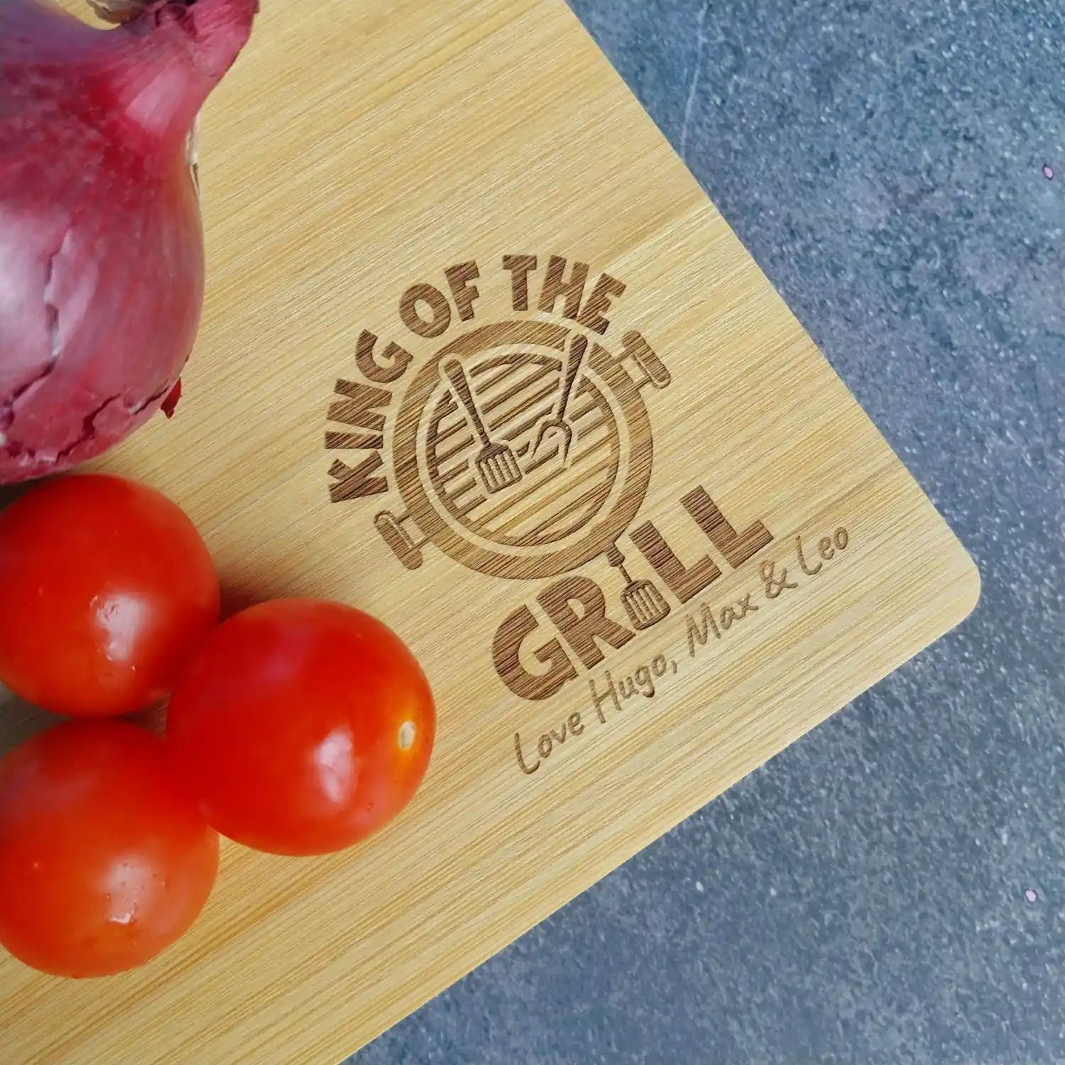 personalised bbq chopping board gift for a father