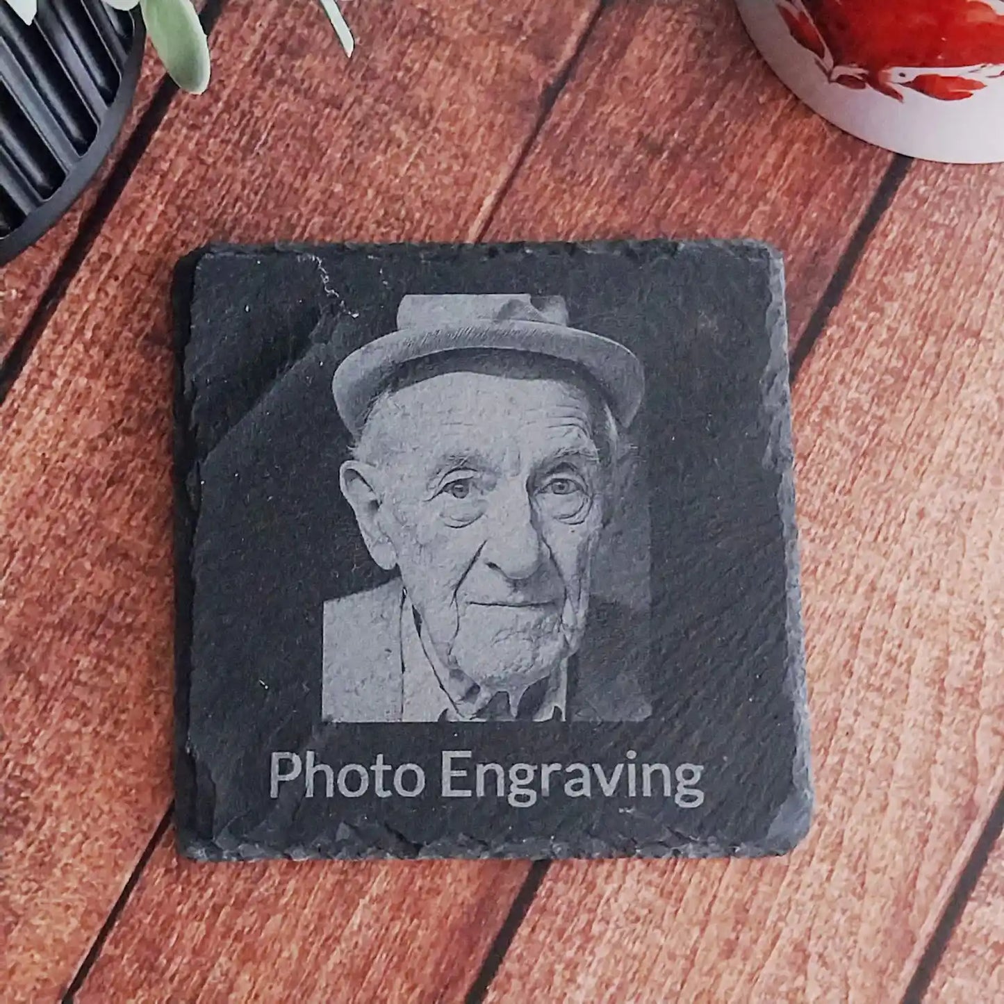 Memory Photo Engraved Slate