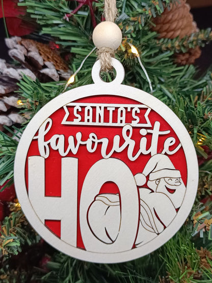 Adult humour funny Christmas tree ornament