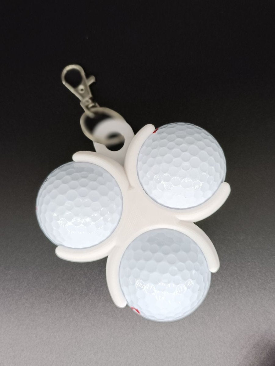 Clip on golf ball holder