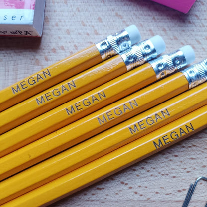 Personalised HB Pencils. Back to school stationary 